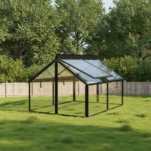 D'aluminium écologique <span class=keywords><strong>et</strong></span> facile à assembler avec <span class=keywords><strong>verre</strong></span> trempé pour les kits <span class=keywords><strong>de</strong></span> <span class=keywords><strong>serre</strong></span> <span class=keywords><strong>de</strong></span> <span class=keywords><strong>jardin</strong></span> d'arrière-cour à la maison - Product Image 1