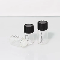 Petites bouteilles cylindriques en verre transparent 1ml 2ml 3ml pour échantillons d'huiles essentielles et de parfums, flacons d'essai gradués avec compte-gouttes
