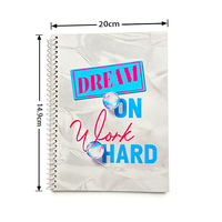Carnet à spirale personnalisé ligné 200x149mm, reliure spirale, pour l'école et le bureau, couverture imprimée OEM, papeterie en gros