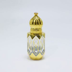 Luxury Golden Arabian Glass <b>Empty</b> Essential Oil Nail Polish Oil Roll Hot Stamping 6ml Capacity Custom Logo Eco-friendly Perfume - Product Image 4