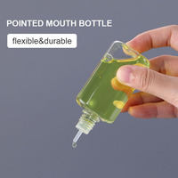 Vente en gros de flacons compte-gouttes en plastique PET à tête longue de 5 ml, 10 ml, 20 ml, 30 ml, 50 ml, flacons compte-gouttes carrés en plastique avec bouchon sécurité enfant