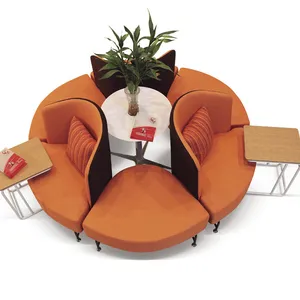 Гостиничный круглый простой дизайн, секционный современный диван для гостиной в общественных магазинах, мебель на заказ