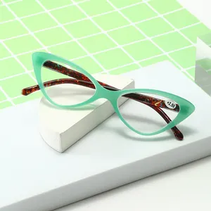 2024 Fashion Ladies Reading Glasses Light And Transparent Cat Eye Glasses Promotion Glasses For Hyperopia