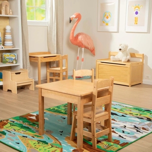 Ensemble de <span class=keywords><strong>bureau</strong></span> et chaise <span class=keywords><strong>en</strong></span> <span class=keywords><strong>bois</strong></span> massif moderne personnalisable <span class=keywords><strong>pour</strong></span> les meubles des enfants d'âge scolaire - Product Image 2