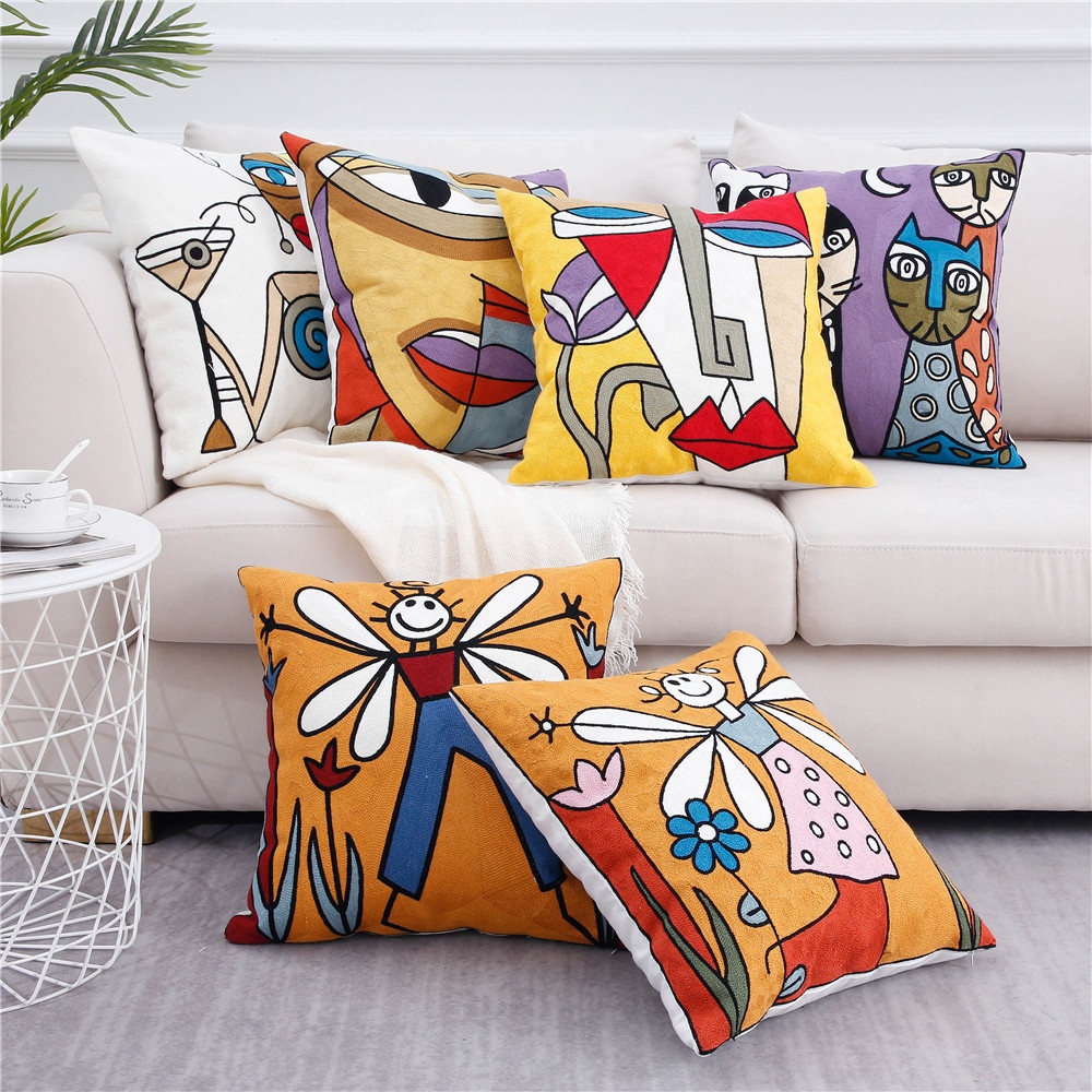 クッションカバー PICASSO WOMAN IN A CHAIR CUSHION COVER Pablo Picasso cushion cover : Woman in a chair, 1927