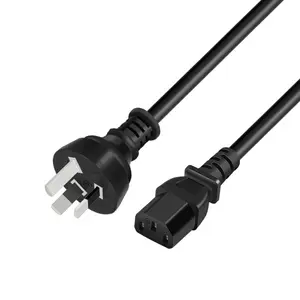 Australia Power Plug Iec C13 3 Pin Extension Cord Australia Plug For Home Appliance