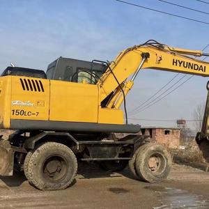 Excavadora Hidráulica de Orugas de Segunda Mano Hyundai 150w-7, 13.5 Toneladas, Maquinaria de Construcción Usada, Motor, PLC, Caja de Cambios, Bomba, Rodamiento - Product Image 3