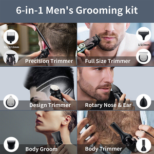 Tondeuse à barbe électrique pour homme, rasoir sans fil rechargeable par USB, ensemble de tondeuses à cheveux pour usage domestique, tondeuse pour le visage et la moustache - Product Image 6