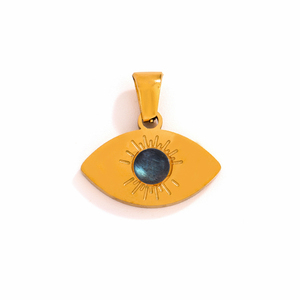 Colgante de Piedra Natural al por Mayor, Acero Inoxidable 18k, Ojo de Tigre, Rodocrosita, Lapislázuli, Ágata <span class=keywords><strong>Verde</strong></span>, para Hombre y Mujer - Product Image 5