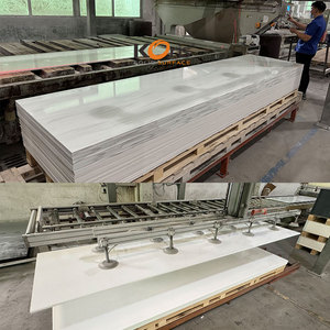 แผ่นอะคริลิกสีใหม่คล้ายหินอ่อนสีคาลาคัตต้าสำหรับทำท็อปโต๊ะ - Product Image 5