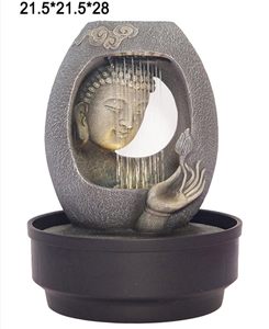 Fontaine d'eau en résine Bouddha pour table - Décoration <span class=keywords><strong>Zen</strong></span> pour la relaxation et une ambiance spirituelle à la maison et au bureau - Product Image 1
