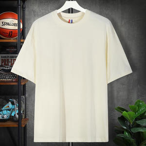 เสื้อยืดคอตตอนคอกลมแขนสั้นสีพื้นเนื้อหนาใส่สบายสำหรับชุดทำงาน ชุดนักเรียน - Product Image 2