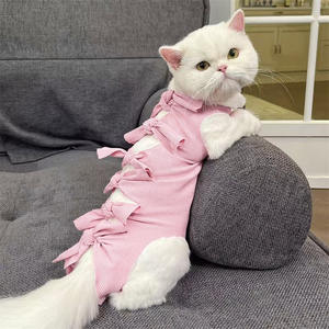 Combinaison de récupération <span class=keywords><strong>pliable</strong></span> en coton de luxe pour <span class=keywords><strong>chiot</strong></span>, respirante, pour soins post-chirurgie et plaies abdominales après stérilisation - Product Image 3