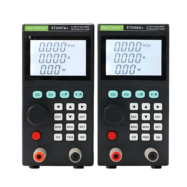 DC Electronic Load ET5407A+ ET5406A+ 200W 0-180V 0-30A Programmable 1mV/1mA Battery Tester CC/CV/CR/CP for