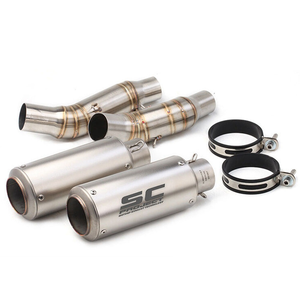 Tuyau d'échappement intermédiaire modifié à double sortie pour moto Kawasaki Z1000 R SX <span class=keywords><strong>Ninja</strong></span> <span class=keywords><strong>1000</strong></span> en acier inoxydable - Product Image 3