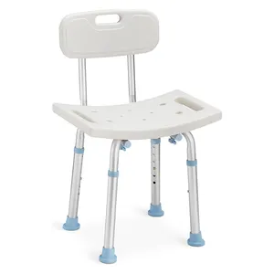 Bliss Baignoire Médicale Chaise De Douche Réglable Tabouret De Bain avec Dos Amovible 300lbs pour Personnes Âgées Handicap Senior