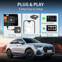 Adaptador Inalámbrico para Auto 3 en 1 con Carplay y Android Auto, Conexión Estable de Doble WIFI, OEM ODM, con 1 Año de Garantía