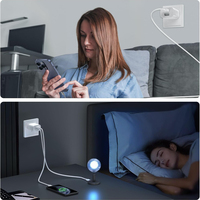 Chargeur mural double USB certifié CE 10,5 W 5 V 2,1 A (prise AU) avec deux ports pour une charge simultanée de tous les appareils mobiles numériques
