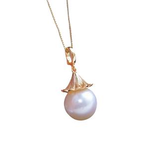 DIY Simple Style S925 Silver Pendant with 10-13mm Round Beads Empty Holder <b>Concealer</b> Necklace Accessory 31166 - Product Image 5