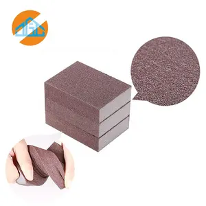 Sanding sponges medium and fine grit made in China robust washable cleaning scrub sponges