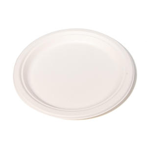 Assiettes jetables écologiques en bagasse de 6, 7, 8, 9, 10 pouces – Alternative durable aux assiettes en plastique et en papier – Vaisselle - Product Image 6