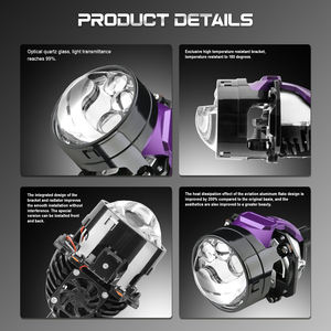 Nouveau projecteur LED super lumineux de 2,5 pouces, lentille de phare, faisceau haut/bas, découpe laser précise, longue durée de vie, 12V 50W 6000K 9000 lumens, Golf - Product Image 5