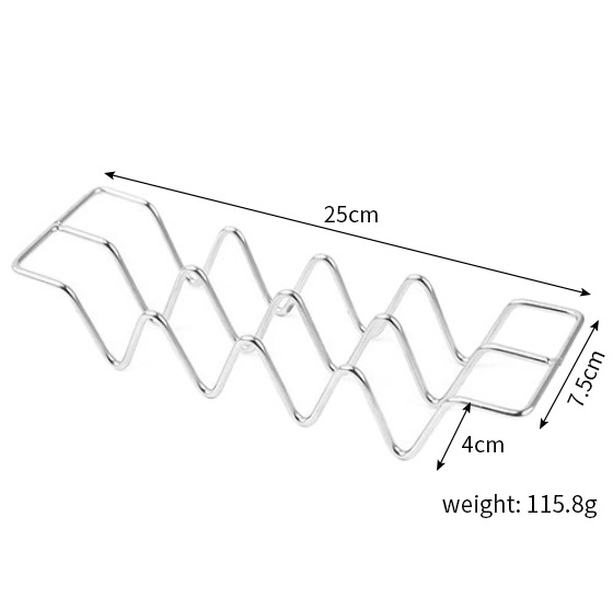 Silver four-compartment stainless steel 201 pancake rack