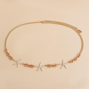 Doux Cool Spice Girls Shell Étoile De Mer Pendentif avec Corps Unique Chaîne Dames <span class=keywords><strong>Sexy</strong></span> Rue Photographie Alliage Bijoux Europe Amérique - Product Image 4