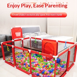 Parc de jeu en tissu pour enfants, piscine à balles d'intérieur, terrain de football, jouet de tir et de lancer pour bébé, clôture de sécurité pour enfant - Product Image 3