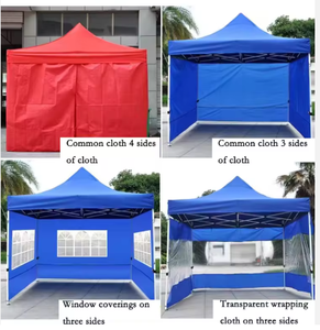 Tente pliable et imperméable à <span class=keywords><strong>double</strong></span> couche de 3*3m avec parois latérales détachables pour événements d'envergure, mariages et fêtes. - Product Image 6