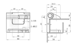 JH213-3 Cabinet Hardware 180 Degree Casting Metal <strong>Hinge</strong> - Product Image 2