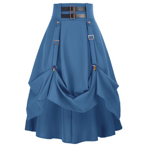 Ropa Medieval, Falda Retro Renacentista, Falda para Festival de Cerveza, Decoración Metálica - Product Image 3