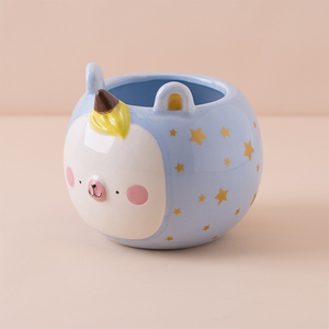 Soportes decorativos <span class=keywords><strong>de</strong></span> diseño <span class=keywords><strong>de</strong></span> <span class=keywords><strong>unicornio</strong></span>, mini macetas <span class=keywords><strong>de</strong></span> cerámica baratas para plantar - Product Image 3