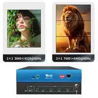Système d'affichage pour musées MxN Max à 4 canaux, dispositif de raccordement 8K, format de couleur RGB444, synchronisation des écrans, compensation de décalage
