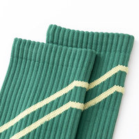 Chaussettes de basket-ball de football élite pour hommes en polyester bon marché personnalisées Nouveau design Motif de lettre de tube moyen Caractéristique antibactérienne d'automne