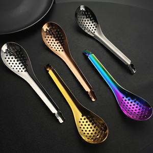 Cuchara Coladora de Acero Inoxidable S058 304, Cucharón de Cocina Duradero de Color Sólido para Uso Adulto - Product Image 1