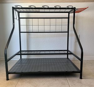 Herramientas de césped agrícola largas grandes, soporte de Metal, pala y rastrillo, Mejor Organizador, estante de herramientas de patio, soporte de fregona y escoba de alta resistencia - Product Image 6