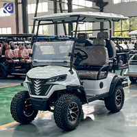 Voiturette de golf électrique CAMP 48V avec batterie au lithium, carrosserie en aluminium, suspension indépendante, homologuée pour la route, 4 places, pour utilisation sur la plage