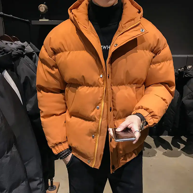 Winter New down Cotton-Padded Coat Thickened Men&#39;s Bread Coat Student Hooded Warm Jacket Trendy Men