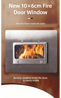 Grande poêle à bois en acier inoxydable pliable et portable pour sauna, idéale pour la maison, le camping et les barbecues – Vente en gros disponible