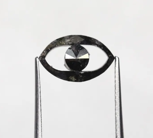 1,65 Ct. Diamante de corte de ojo antiguo negro rústico suelto natural para Joyería de diamantes - Product Image 3
