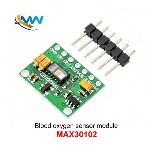 MAX30100 MAX30102 Heart Rate & Blood Oxygen Sensor Module Development Board with I2C Communication for Health Detection
