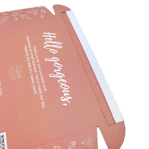 Boîte de courrier ondulé en papier Kraft personnalisé, cadeau d'impression Double face, avec <span class=keywords><strong>ligne</strong></span> de larmes, livraison gratuite - Product Image 6