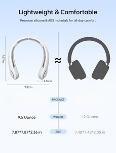 Wearable <b>Mini</b> Air Conditioner Outdoor Sport Cooling Neck <b>Fan</b> Rechargeable Portable Neck <b>Fan</b> - Product Image 2