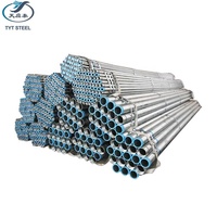 Tubería de Acero Galvanizado por Inmersión en Caliente ERW de 1.5 Pulgadas, Estándar BS, Acero al Carbono Suave Q235, Tubería Estructural para Procesos de Soldadura