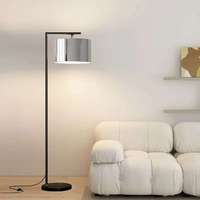 Lampe sur pied moderne nordique, abat-jour en tissu minimaliste, lumière de salon de luxe, chambre à coucher, hôtel, éclairage décoratif