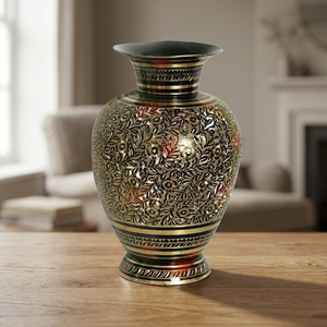 Brass European Style <b>Small</b> Tabletop Decorative <b>Flower</b> Vase - Product Image 3