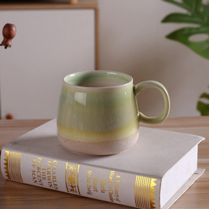 Yeni Yaratıcı Gradyan Porselen Kahve Kupası Yüksek Kaliteli Çift Kişilik Büyük Kapasiteli Fırın Sırlı Seramik - Product Image 3