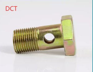 Tornillo hueco hexagonal de un solo orificio, perno para motor diésel, perno/ tornillo articulado para tubería de retorno de aceite hidráulico. - Product Image 2