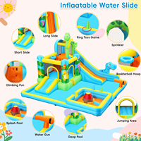 Château gonflable commercial en PVC épais avec toboggan, vente en gros d'usine, pour location de fêtes et aire de jeux intérieure pour enfants